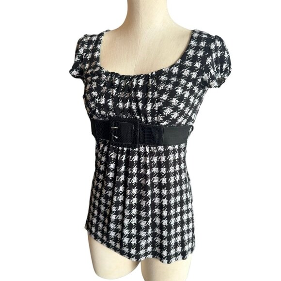 Y2K Belted Speechless Babydoll Blouse size Small - Picture 4 of 7